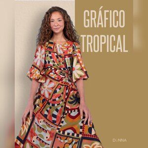 FARM Rio Tropical Graphic Maxi Dress size Medium New with Tags AMAZING!!!